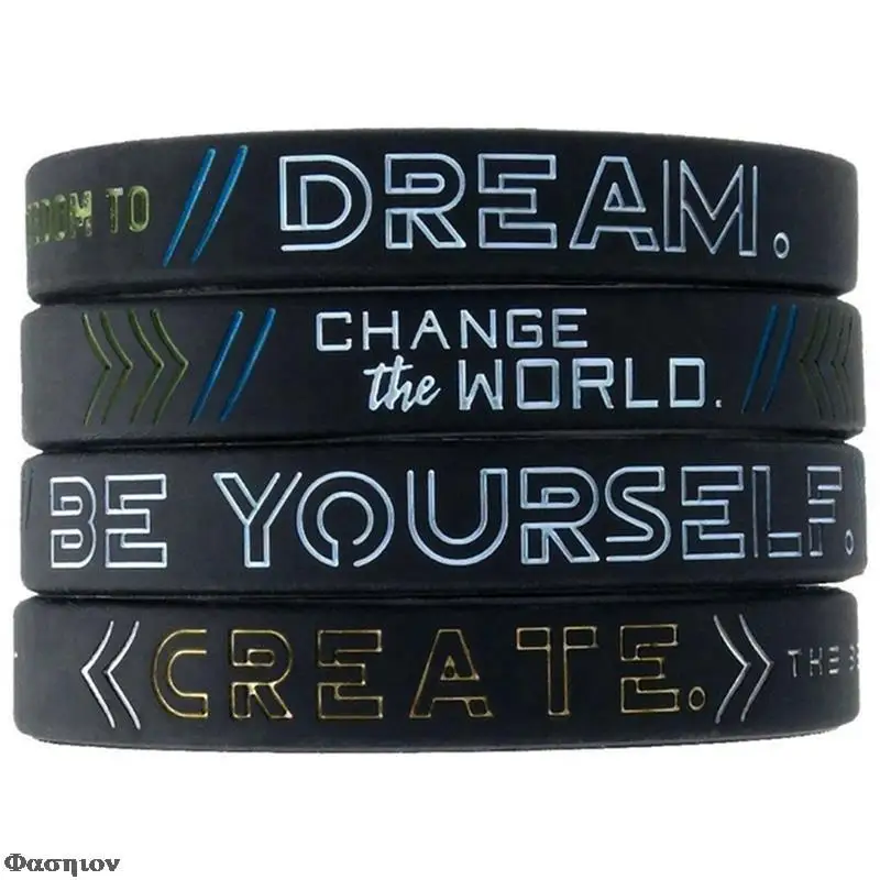 Новый вдохновляющий браслет мотивационный будьте себе измените мир создайте
