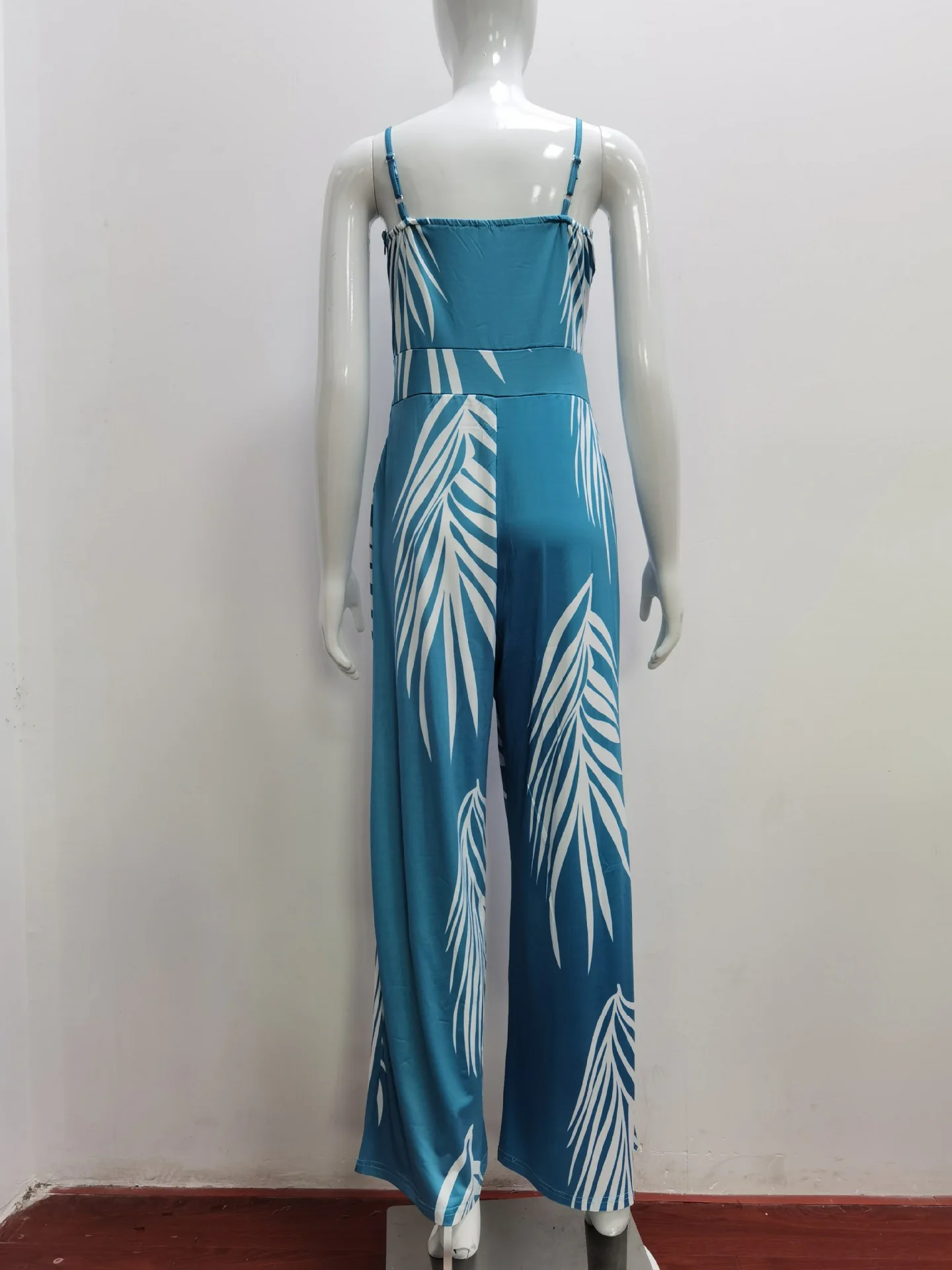 Fashion casual halter printed jumpsuit