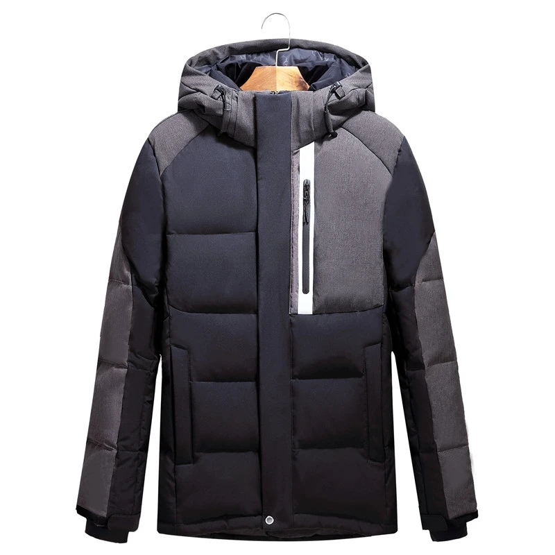 Зима 2020 новинка повседневная и модная мужская короткая куртка QUANBO на утином пуху