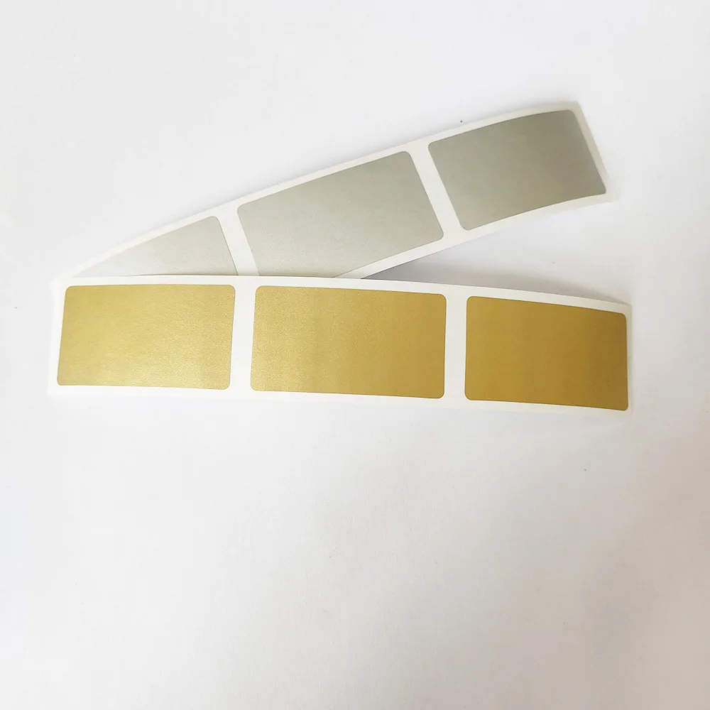 Наклейка с царапинами 23x42 мм 100 шт. серебристо-золотистый клей для ручной работы