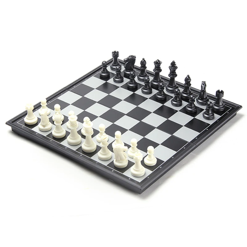 Магнитный дорожный Шахматный набор со складной шахматной доской обучающие