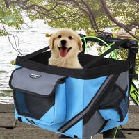 folding bike basket small pet cat dog bicycle baskets bike handlebar front basket small cat dog carrier for travel shopping