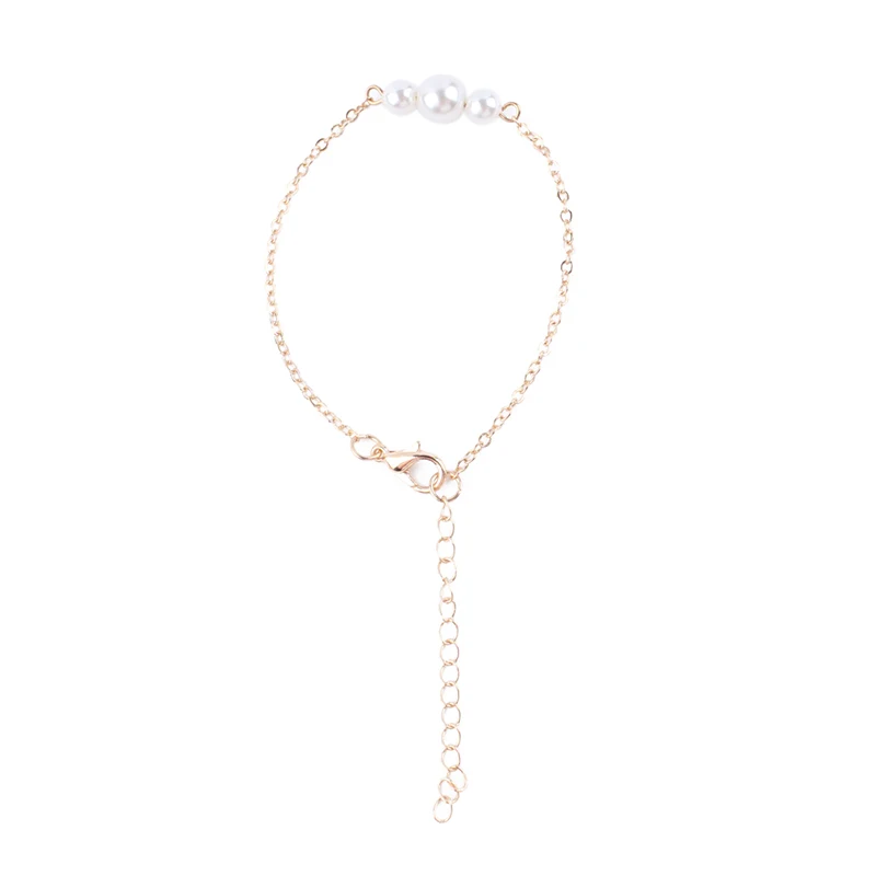 Простой Имитация жемчуга аксессуар Браслет цепочка Женская мода ювелирные