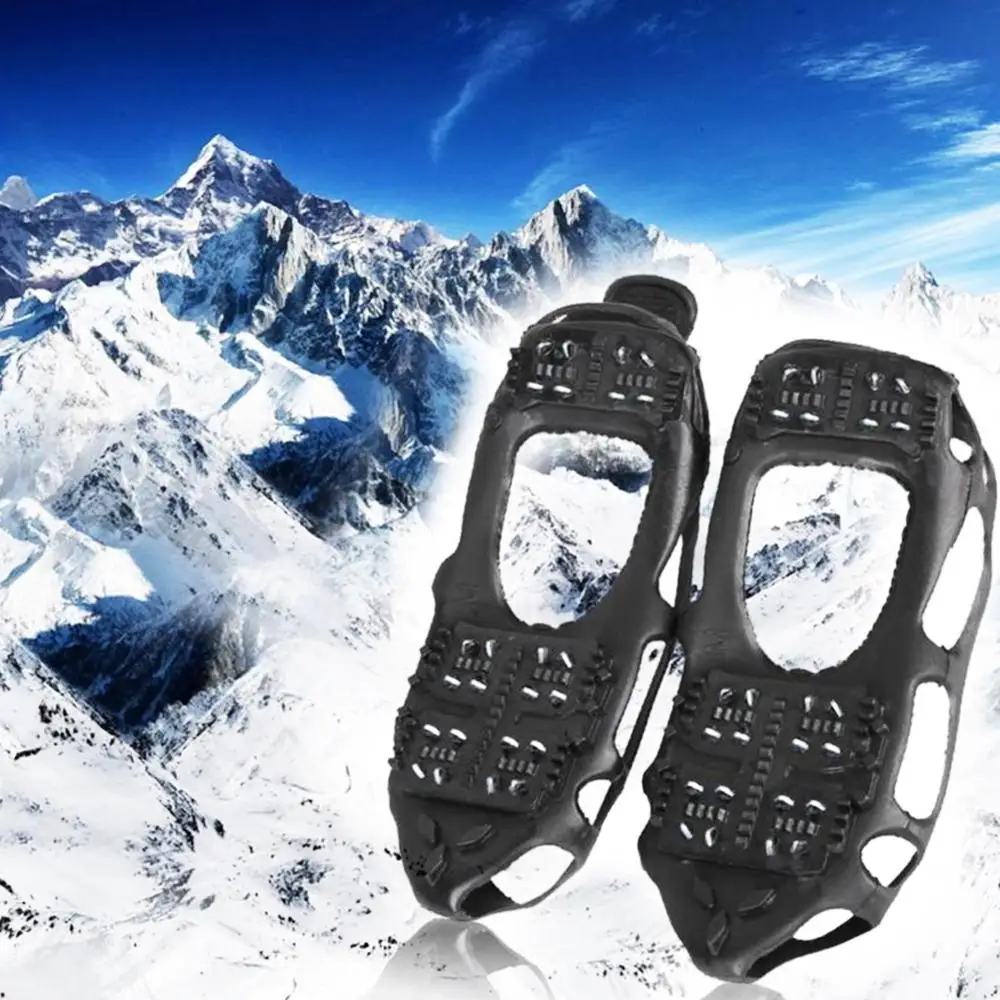 Нескользящие скобы с 24 зубцами для зимней рыбалки альпинизма S/M/L | Спорт и