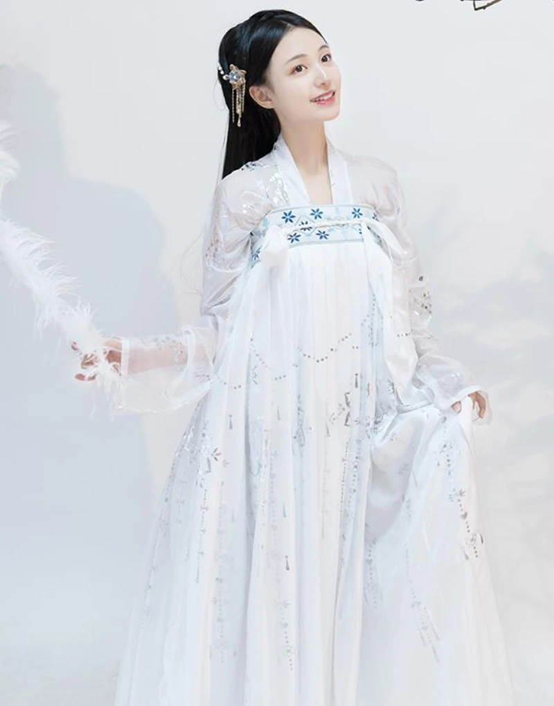 Ewha Rain оригинальный Hanfu Женский студенческий Повседневный супер костюм сказочной