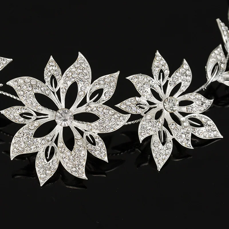 2017 Топ Мода ограниченная повязка на голову трендовый Кристалл цинковый сплав