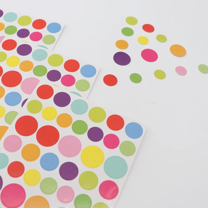 6 шт./упак. любящее сердце с пентаграммой в горошек Стикеры Скрапбукинг DIY Бумага