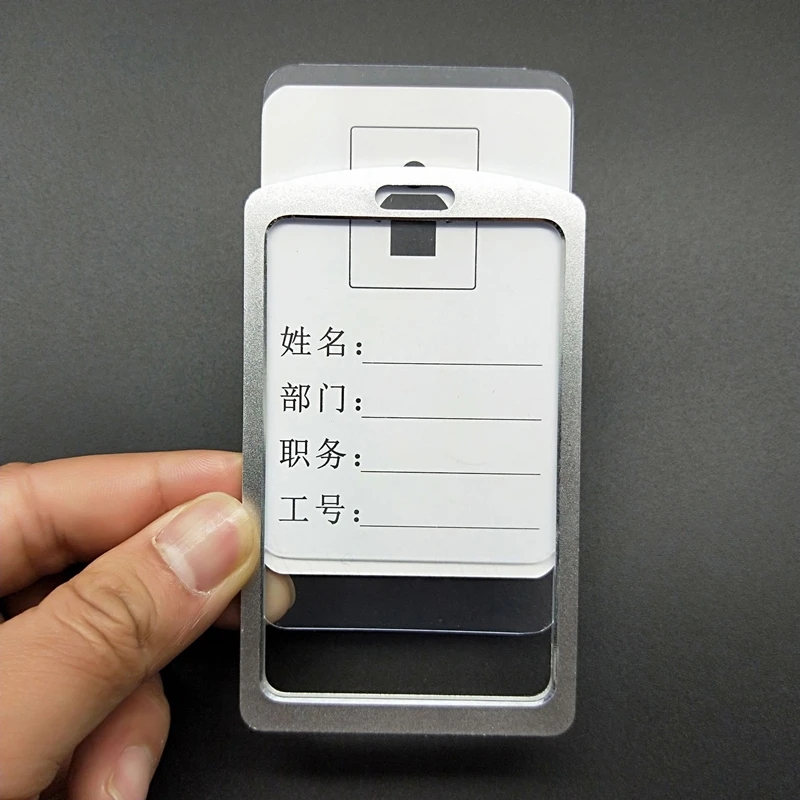 Вертикальный чехол из алюминиевого сплава разных цветов с отделением для карт|card