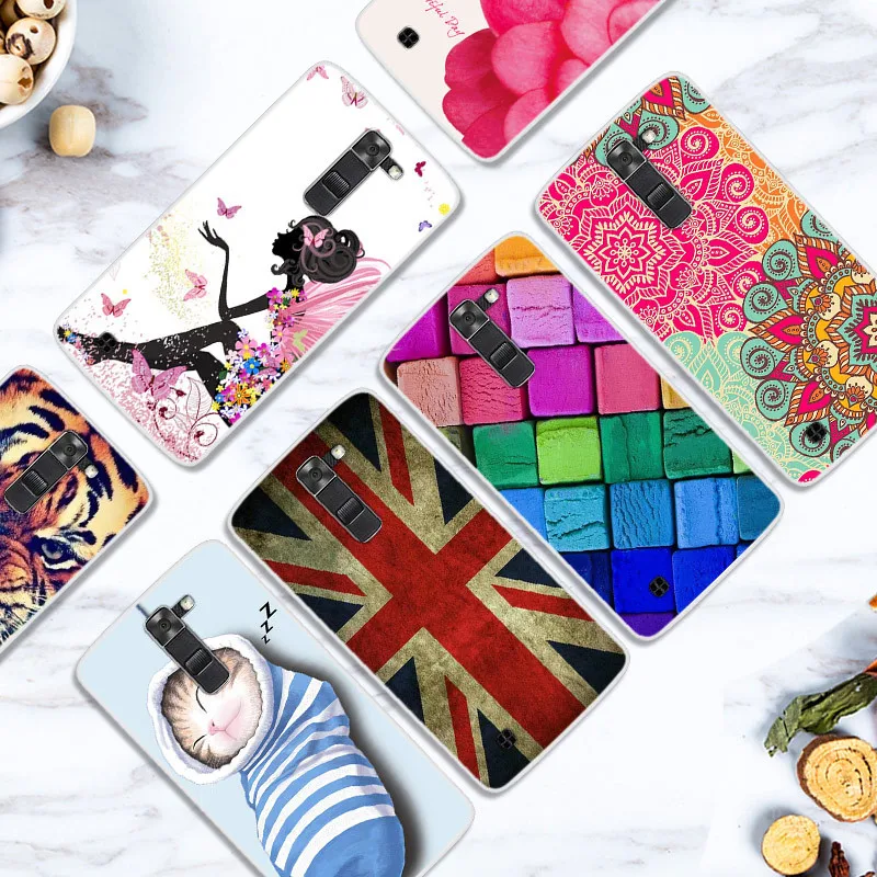 Ultra Slim Cartoon Animal Tiger Soft Silicone Phone Cases For LG K10 2016 Case Fundas K8 Cover K7 Coque |