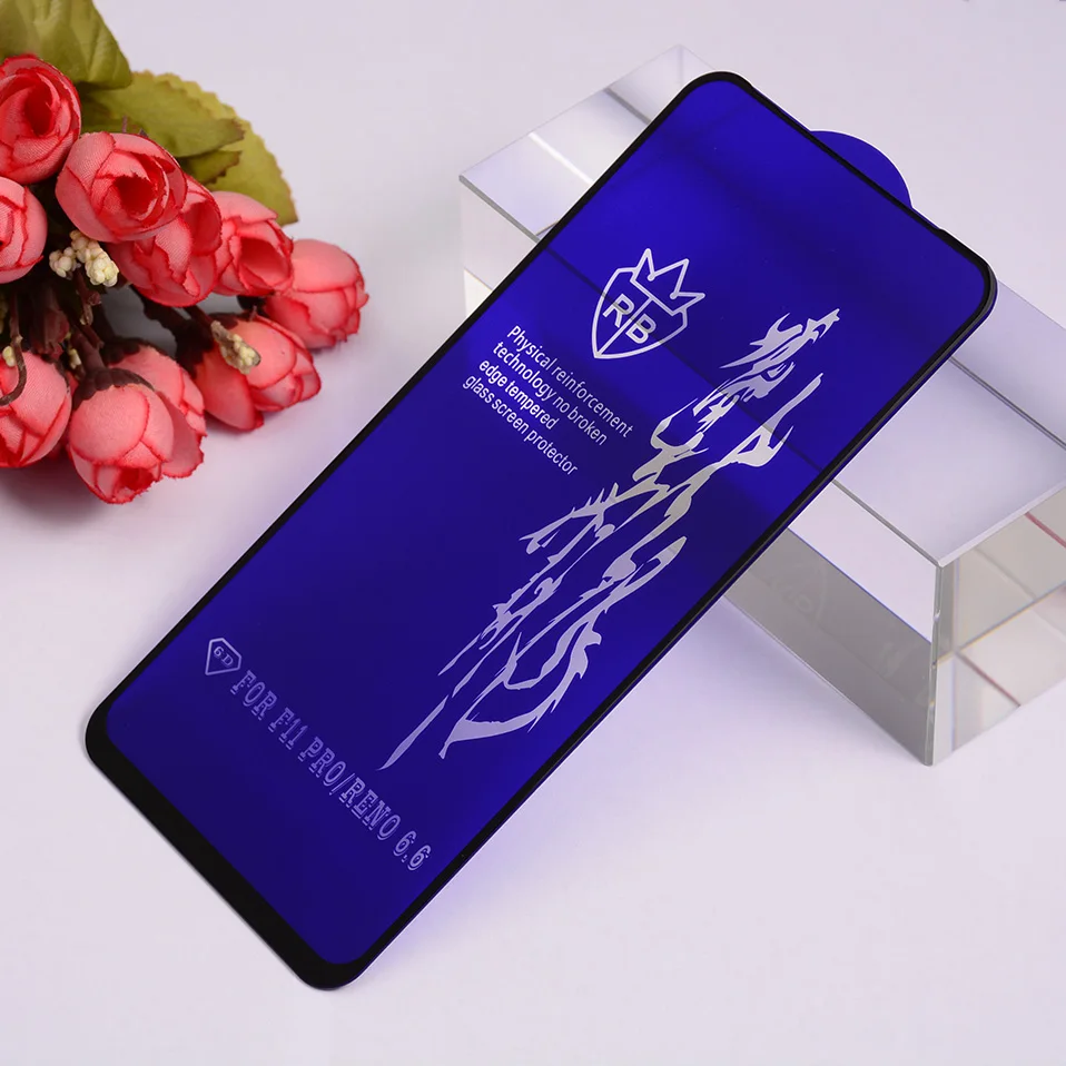 6D закаленное Стекло высококачественный защитный чехол для OPPO Рино 2 Reno2 Z 2Z Realme XT X2 X каждые 2-5 Redmi 3 Pro Экран протектор для OPPO A5 A9 A3S A7 F9 F11 K1 K3