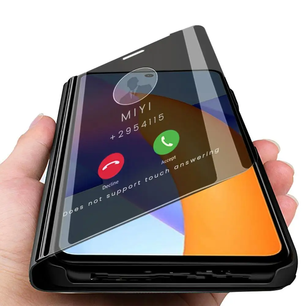 

Cover for Honor 10x Lite Case Smart Mirror Flip for Huawei Honor 10xlite 10 X Lite Light 6.67'' Phone Magnetic Stand Book Coque