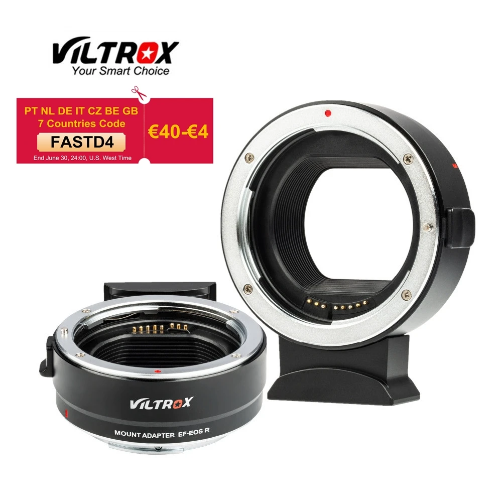 Viltrox EF-EOS R Крепление объектива Автофокус адаптер EF-RF для цифровой однообъективной зеркальной камеры Canon EOS EF/EF-S к объективу Canon RF Камера EOS R R6 титановый Электролитный электрод со случайно выбранным R5 - изображение