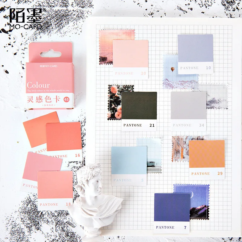 

46pcs Kawaii Love Overture Cute Boxed Stickers Aesthetics Planner Scrapbooking Planner Decorative Stationery Anime Stickers
