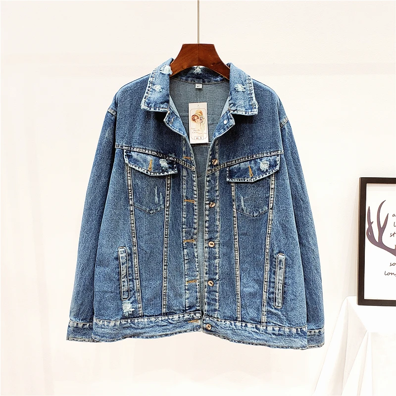 Женские Модные свободные джинсы для женщин Осень зима пальто Верхняя одежда