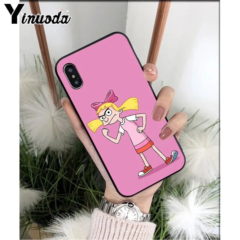A10 Yinuoda Hey Arnold TPU силиконовый мягкий черный чехол для телефона iPhone 5 5Sx 6 7 7plus 8 8Plus X XS MAX XR - Цвет: A10