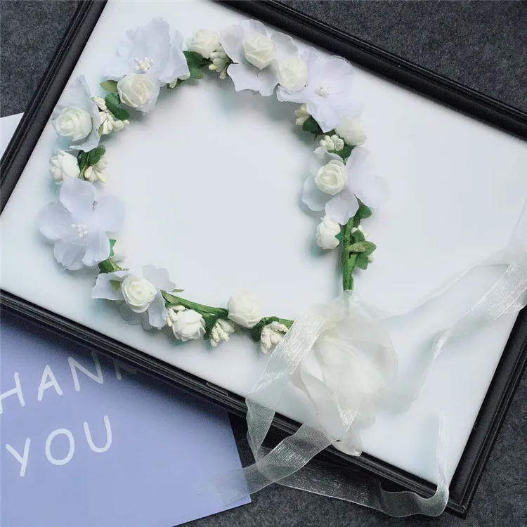 Свадебный веночек пляжная одежда с цветком Повязка на голову Цветочная