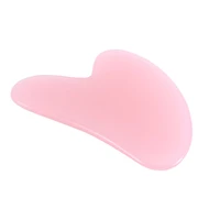 1 pc resin heart shaped massage scraping board artificial rose gua sha board face neck body massager guasha plate