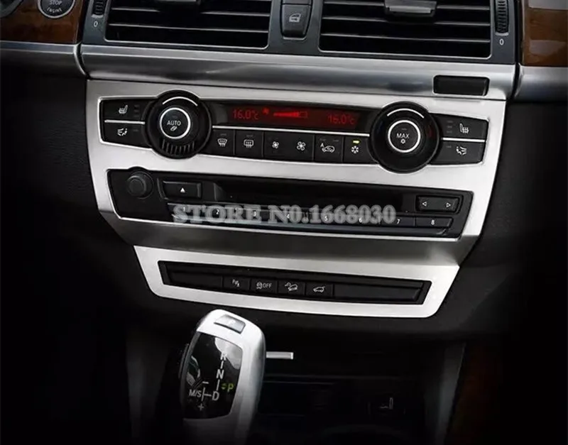 Внутренняя центральная консоль панель накладка 2шт для BMW X5 E70 2010 2013|panel|panel cover |
