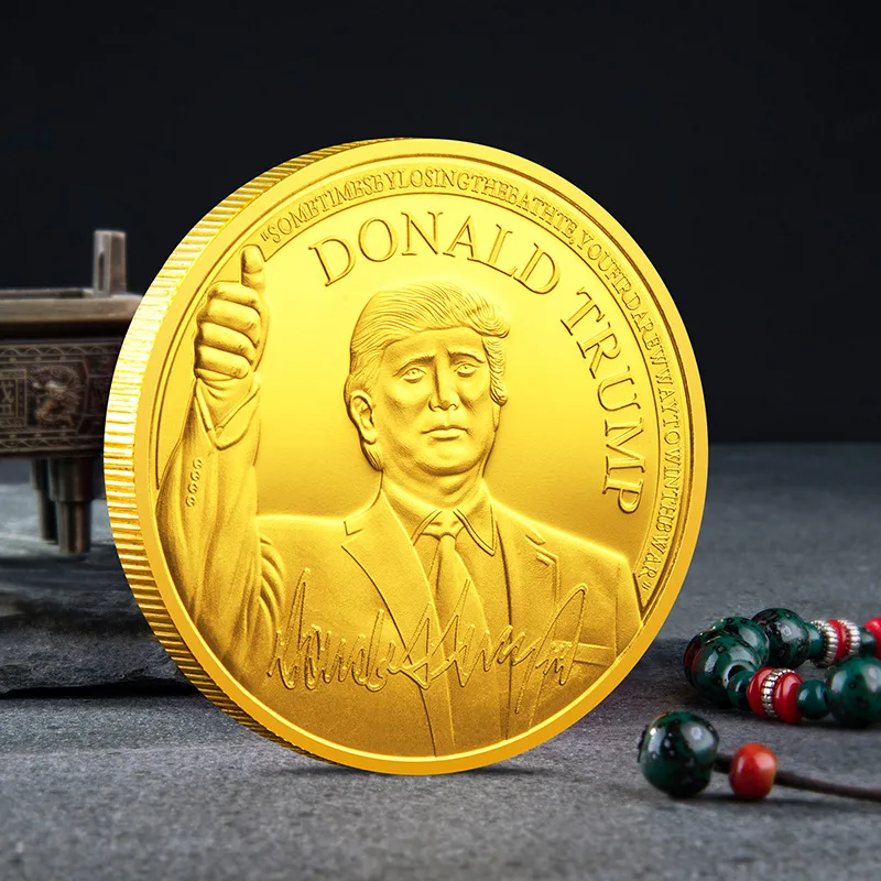

Металлическая памятная монета Трампа, памятная монета США, президент Трампа, значок на заказ