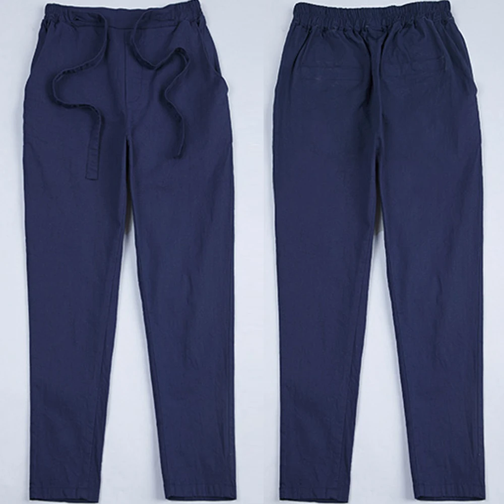 Clobee 2020 женские брюки размера плюс 4XL из хлопка и льна шаровары Капри летние с