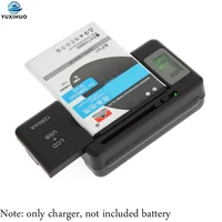 universal mobile phone battery charger lcd indicator screen usb port cell phone chargers li ion battery charging eu us uk plug