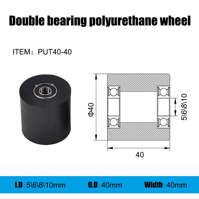 

Полиуретановый направляющий шкив SHABER PUT с двойным подшипником