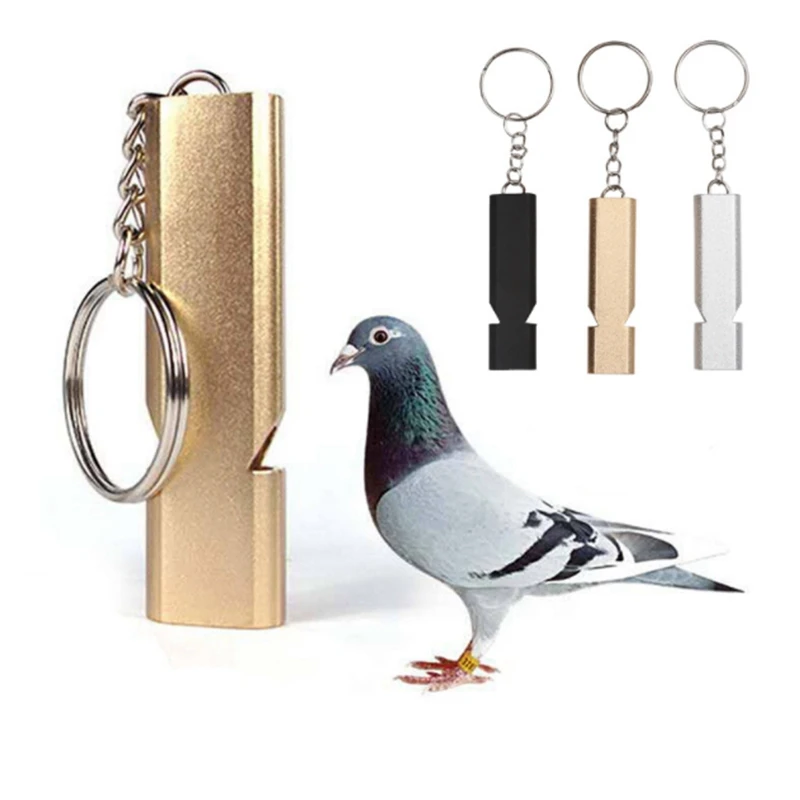 

Свисток для выживания с двумя трубками, алюминиевый безопасный свисток для кемпинга и походов, многофункциональный брелок для экстренных с...