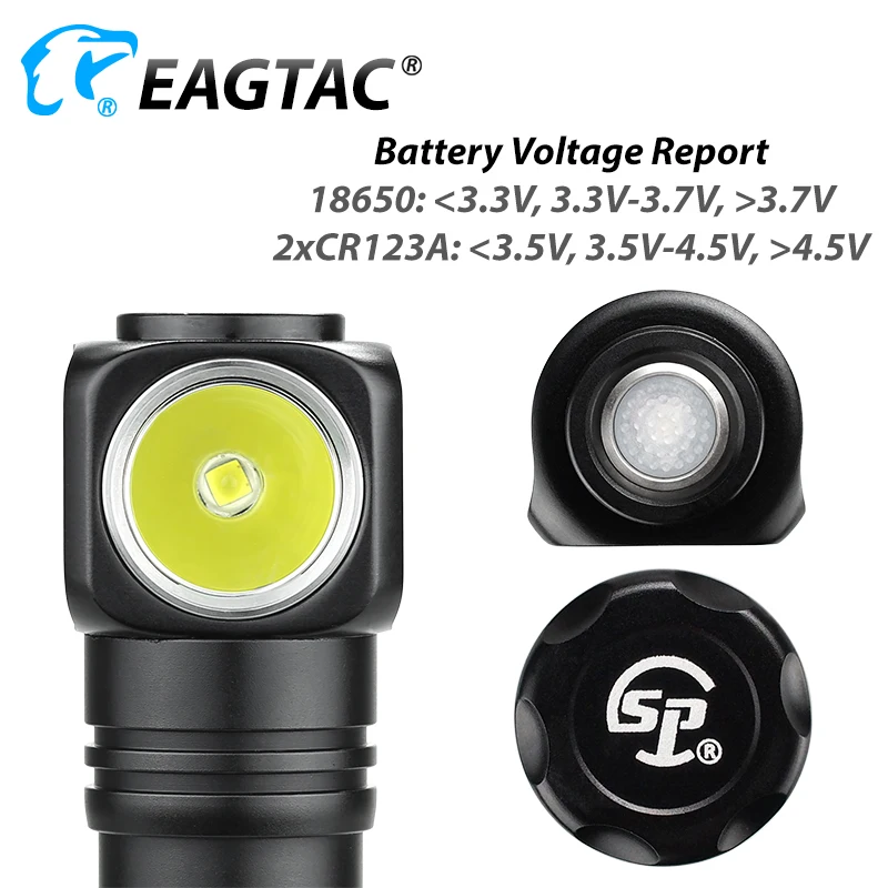 SPORTAC PH10LC2 XML2 1282lm светодиодный налобный фонарь 18650 CR23A с аккумулятором длинный