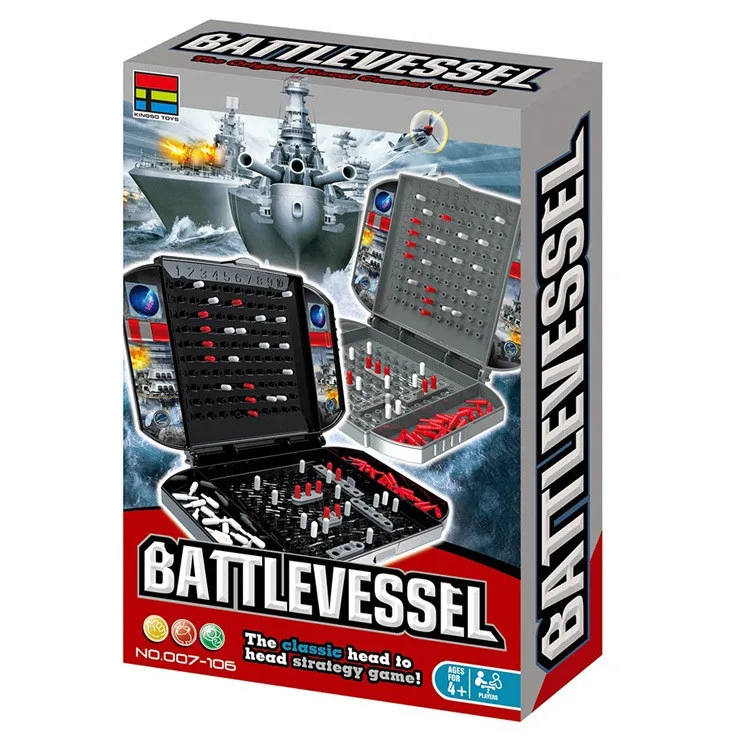 

Sea Battleship Game Traditional Board Game Children's Educational Development Montessori Interactive Party Boys Toys For Adults