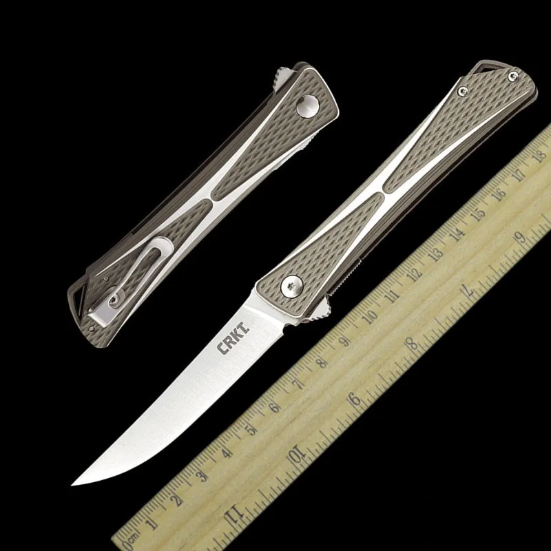 

New 7530 folding pocket outdoor camping knife AUS-8 blade Aviation aluminum handle huinting tactical survival knives EDC tools