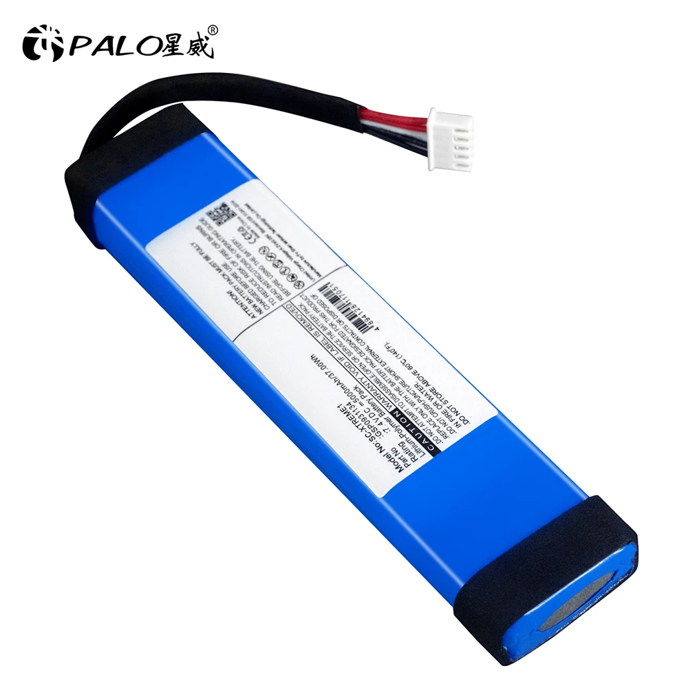 

Palo 7.4V 5000mah GSP0931134 Li-polymer Battery For JBL XTREME Xtreme 1 Speaker Batteries High Capacity Rechargeable Battery