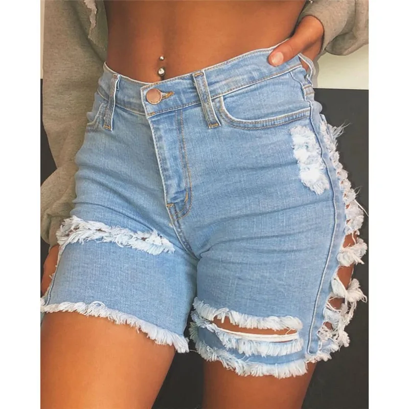 

Hot Shorts Femme Mini Sexy Women Booty Shorts Hole Jeans Summer Shorts Girl Denim Low Waist Fitness Spodenki Damskie Jeansowe