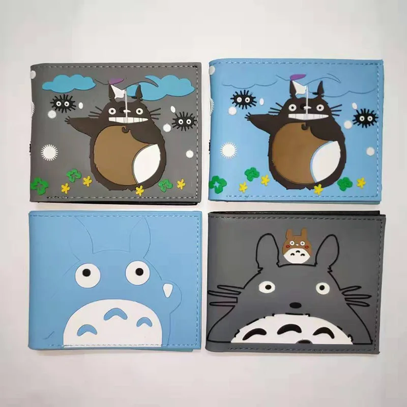 

Lovely Anime Cartoon Totoro Purse carteira Wallets Dollar Price Card Holder Bag Creative Gift for Kid Men Women PVC Short Wallet