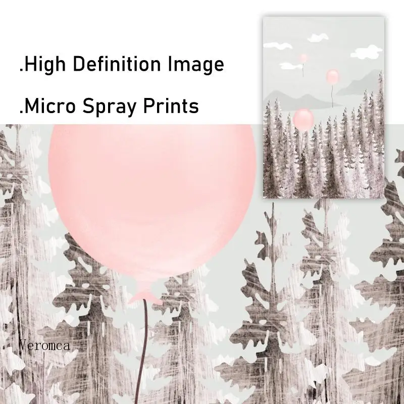 

Nordic Abstract Cartoon Mountain Landscape Wall Art Canvas Painting and Prints Picture Living Room Home Decor Posters