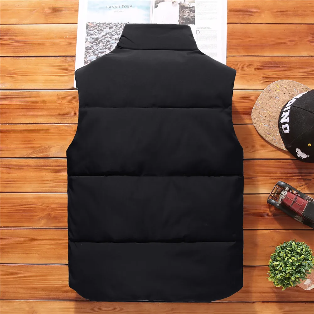 Мужская зимняя жилетка раньше 4xl утепленная куртка без рукавов теплая