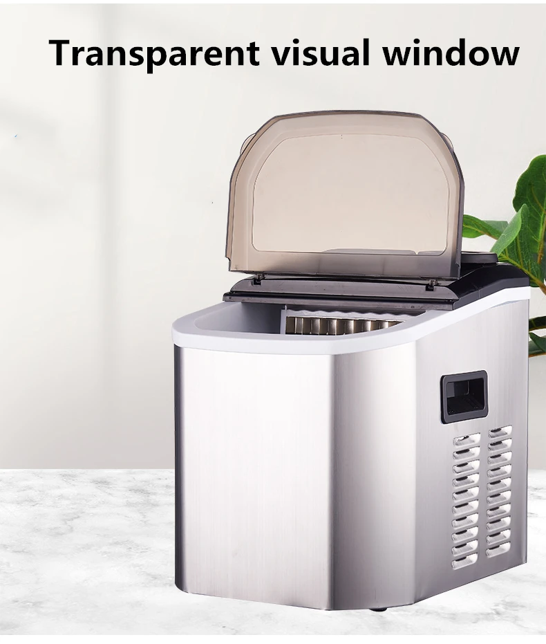 

Ice making machine commercial milk tea shop ice making machine household small student dormitory Mini automatic ice making
