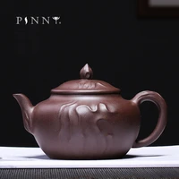 pinny 300ml yixing purple clay yi cloud teapot ceramic zisha tea pot chinese kung fu tea service vintage purple sand crafts