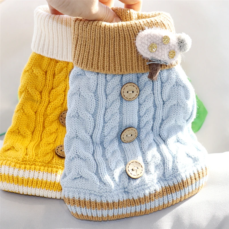 

Winter Pet Clothes Cat Dog Clothes For Small Dogs Warm Cute Dog Clothing Coat Jacket Sweater York Chihuahua Costume For Dogs