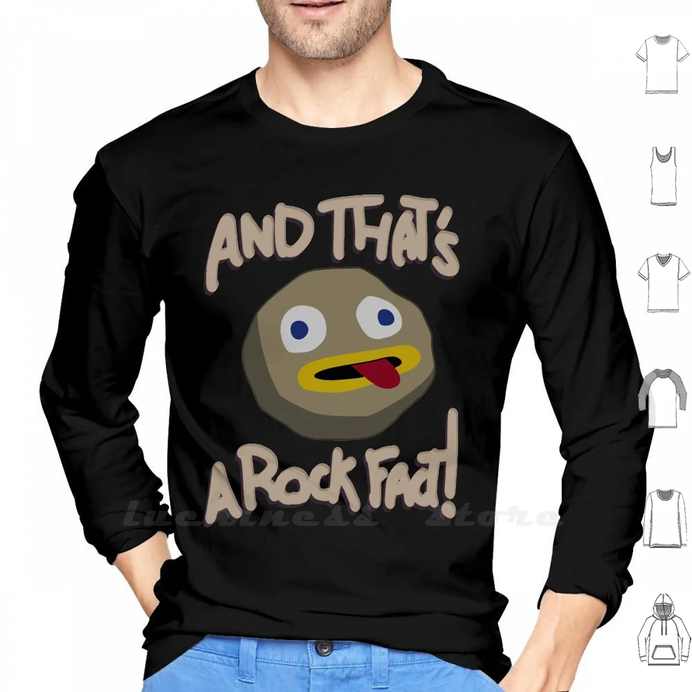 

Rockfactual Long Sleeve Men Teenage Baseball Shirt Rock Fact Over The Garden Wall