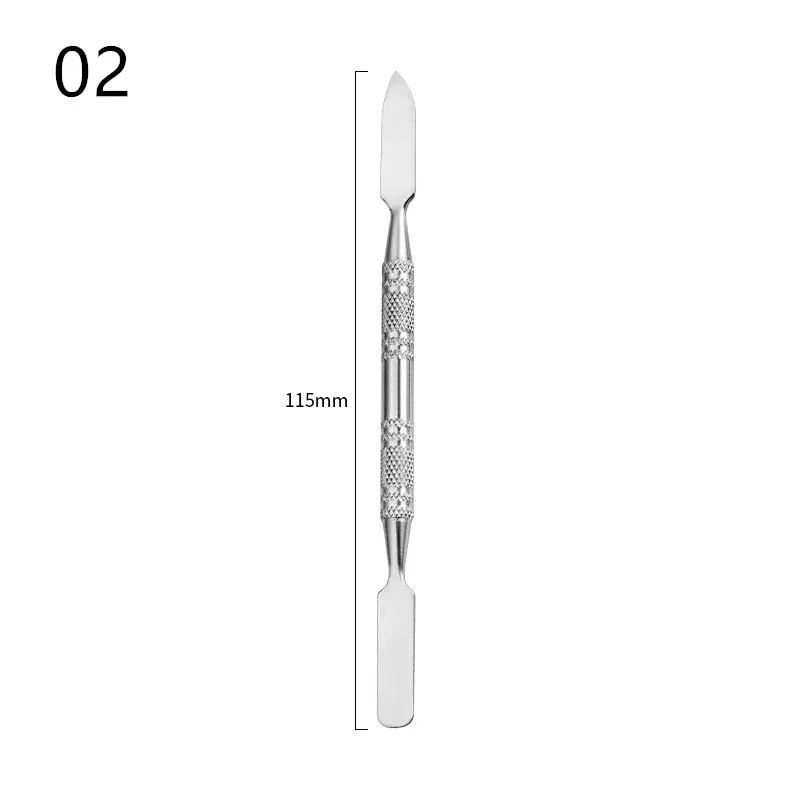 Косметический тонер лопатка из нержавеющей стали с двумя головками 5 типов для