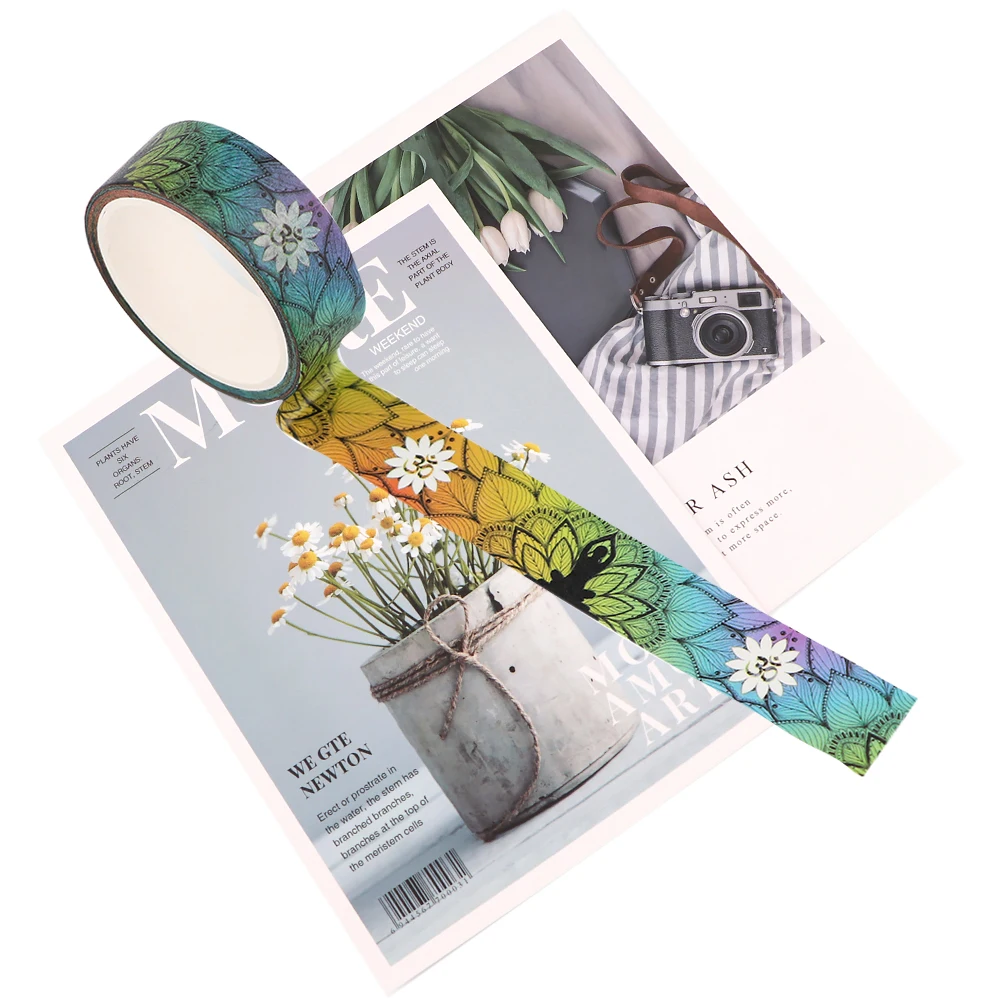 

JY124 15mmX5m Cartoon Yoga PatternTape 15mmX5m Washi Tape Masking Tape Adhesive Tapes Scrapbooking Tape