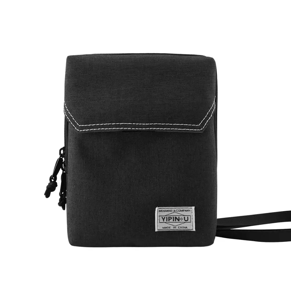 

Travel passport crossbody large capacity sholder bags wallets multi-function neck cardholder overseas ticket receipt waist bag