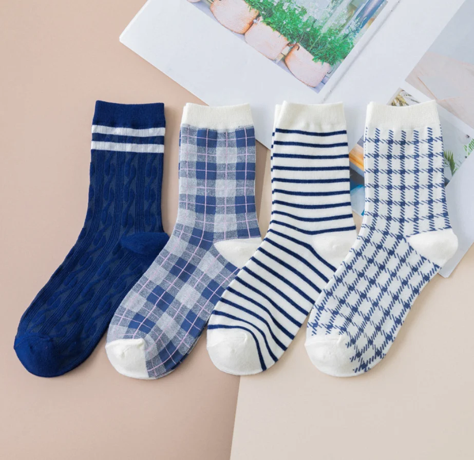 

Fashion Strips Designs Pattern Socks Thick Womens Anklets Casual Relaxation Girls Anime Low Tube Ladies Multi Colors