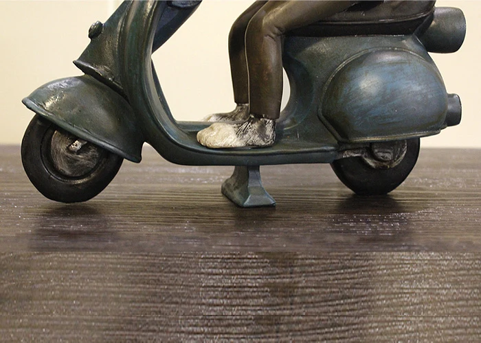 

[Cool] Resin French Bulldog Dog Statue Home Decoration Crafts Resin Animal Sculpture/ Dog Motorcycle Figurine Decorations