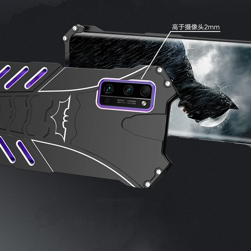 Чехол для Huawei Honor 30 Pro оригинальный R-JUST алюминиевый металлический чехол 3