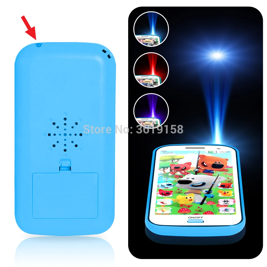 Русский язык 4D с мультяшным медведем аниме обучения мобильный телефон игрушка