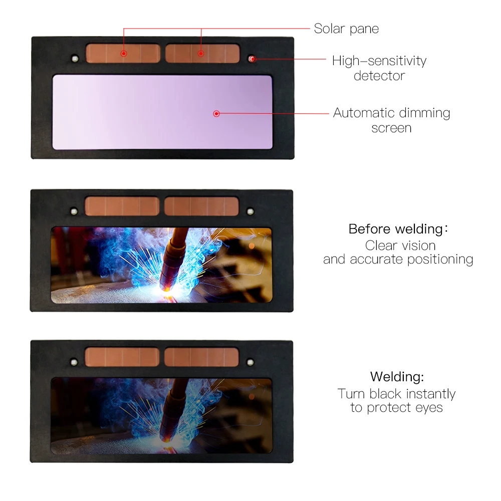 Маска сварочная с автоматическим затемнением на солнечной батарее|Сварочные