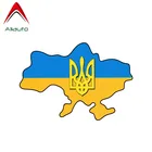 Aliauto украинский флаг Трайдент автомобильный стикер карта наклейка украинский автомобиль мотоциклы украшения аксессуары винил, 14 см * 10 см