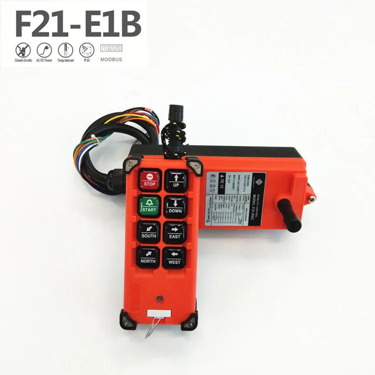 Универсальный оптовый F21-E1B промышленный кран беспроводной Радиочастотный контроль 1 передатчик 1 приемник для подъемного крана