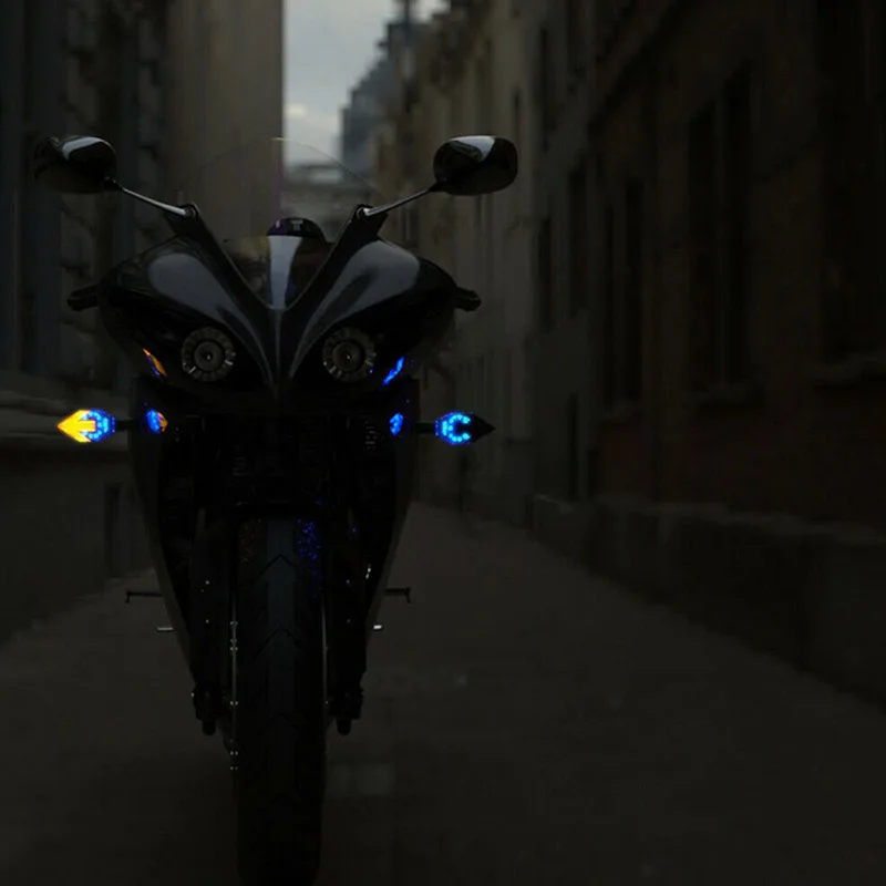 DERI 2 шт. светодиодный мото rcycle декоративный указатель поворота водонепроницаемый
